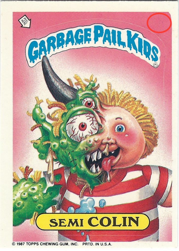 Garbage Pail Kids Errors & Variations | GPKNews.com